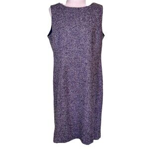 Talbots Petite Women‎ Gray Sheath Dress Sleeveless Workwear Career Office Sz 16P